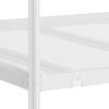 vidaXL Bunk Bed White Steel, mesh fabric 35.4 x 78.7 in Bunk Bed