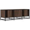 vidaXL TV Cabinet Brown Oak Engineered wood, metal Medium TV Cabinet