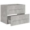 vidaXL Sink Cabinet Concrete Gray 23.6"x15.2"x18.9" Engineered Wood
