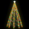 vidaXL Tree Light Dark green wire, colorful lights PVC For 13.1 ft trees