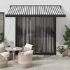 vidaXL Retractable Awning Anthracite and White