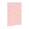 vidaXL Pleated Blind Pink 100% Polyester 37.4x59.1 Simple