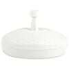 vidaXL Umbrella Base White Plastic Medium Durable Umbrella Base