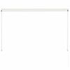 vidaXL Retractable Awning 78.7x59.1" Cream