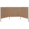 vidaXL Wind Screen Taupe Non-woven fabric, wood 157.5 x 63.0 in Foldable