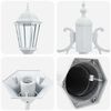 vidaXL Garden Light White 235 cm Aluminium