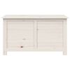 vidaXL Cushion Box White Solid fir wood 39.4 in x 19.7 in x 22.0 in
