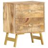 vidaXL Bedside Cabinet Brown Solid Mango Wood Medium Bedside Cabinet