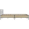 vidaXL Bed Frame Sonoma oak Engineered wood, metal Full Bed Frame