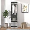 vidaXL Wardrobe Gray Sonoma Engineered Wood Compact Wardrobe