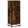 vidaXL Book Cabinet Smoked oak Engineered wood, metal Compact