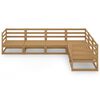 vidaXL Garden Lounge Set Honey brown Solid pinewood Large Durable