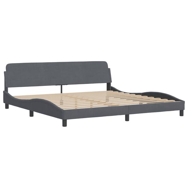vidaXL Bed Frame Dark Grey