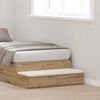 vidaXL Bed Drawers Artisan Oak 39.37 x 14.37 x 6.50 in Engineered Wood