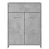 vidaXL Bathroom Cabinet Concrete Gray 23.6"x13"x31.5" Engineered Wood