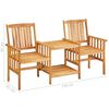 vidaXL Patio Bistro Set Natural wood color (Acacia)