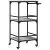 vidaXL Kitchen Trolley Gray Sonoma 23.8"x19.7"x41.3" Engineered Wood
