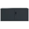 vidaXL File Cabinet Anthracite 35.4x15.7x43.3" Steel
