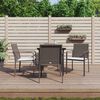 vidaXL Outdoor Dining Set Brown, Black, Cream White