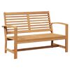 vidaXL Garden Sofa Set 4 pcs Natural Solid Teak Wood