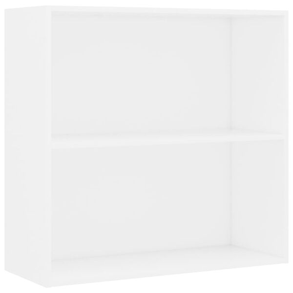 vidaXL Book Cabinet White Engineered wood Medium Book Cabinet