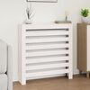 vidaXL Radiator Cover White 31.3x7.5x33.1" Solid Wood Pine