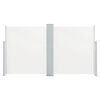 vidaXL Side Awning Cream Polyester with PU coating 55.1 x 236.2 in