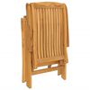 vidaXL Reclining Garden Chair Set of 4 Teak Solid teak wood Medium