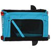 vidaXL Pet Bike Trailer Blue and Black Iron, Oxford fabric, PVC