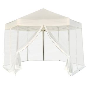 vidaXL Gazebo Cream White