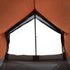 vidaXL Camping Tent 2-Person Gray and Orange Waterproof