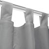 vidaXL Micro-Satin Curtains 2 pcs with Loops 55.1x68.9" Grey