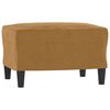 vidaXL 3-Seater Sofa With Footstool Brown