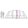 vidaXL Family Tent Tunnel 6-Person Olive Green Waterproof