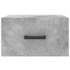 vidaXL Wall-mounted Bedside Cabinets 2 pcs Concrete Grey 13.8x13.8x7.9"
