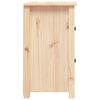 vidaXL Bedside Cabinet Set of 2 Solid pinewood 15.7x13.8x24.2 in