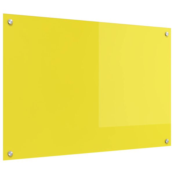 vidaXL Kitchen Backsplash Yellow 35.43 x 23.62 x 0.24 in