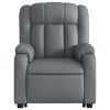 vidaXL Electric Stand Up Massage Recliner Chair Gray