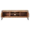 vidaXL TV Cabinet Natural Mango Wood Rough Mango Wood, Iron