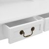 vidaXL Dressing Table Set with Stool White 31.5x27.2x55.5" Paulownia Wood