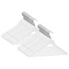 vidaXL Hanger Set of 50 White Hardwood, Metal Standard Non-slip