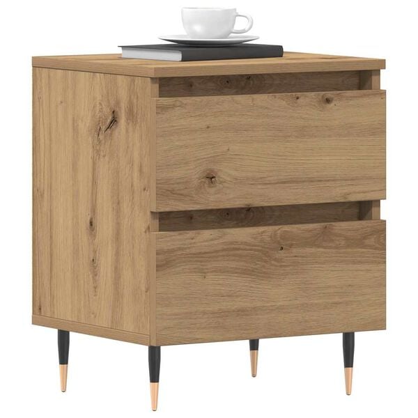 vidaXL Bedside Cabinet Artisan Oak 15.75 x 13.78 x 19.69 in