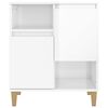 vidaXL Sideboard High gloss white Engineered wood Sideboard Rectangular