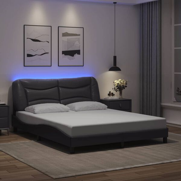 vidaXL Bed Frame Gray