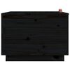 vidaXL Storage Box Set of 3 Black Solid pine wood Large, Medium, Small
