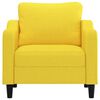vidaXL Sofa Chair Light yellow Fabric (100% polyester), metal, textilene