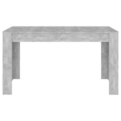 vidaXL Dining Table Concrete Gray 55.1"x29.3"x29.9" Engineered Wood