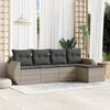 vidaXL Garden Sofa Set Light Grey, Anthracite