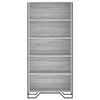 vidaXL Book Cabinet Grey Sonoma Engineered wood Tall Book Cabinet