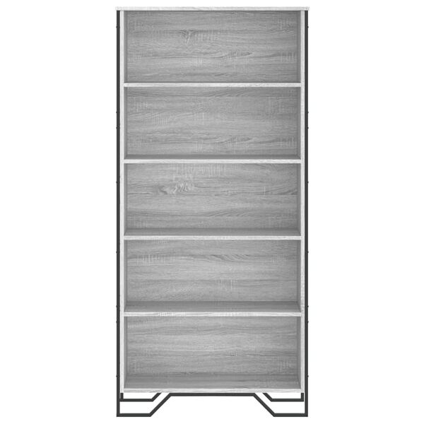 vidaXL Book Cabinet Grey Sonoma Engineered wood Tall Book Cabinet
